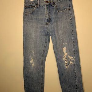 Lee regular fit distressed denim jeans